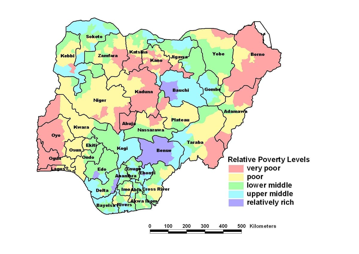 Mapa ekonomske nigeriji