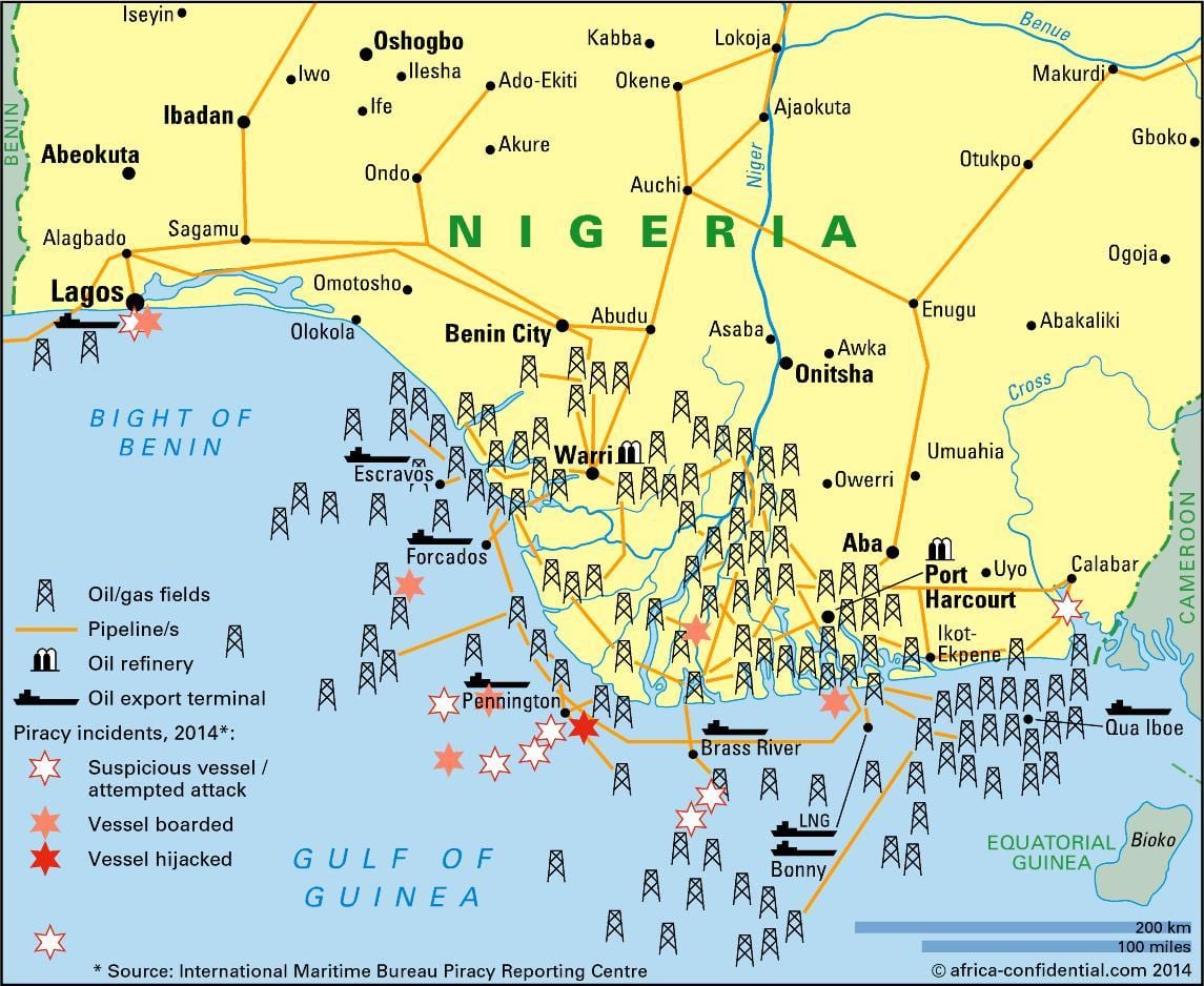industrijske karta iz nigerije
