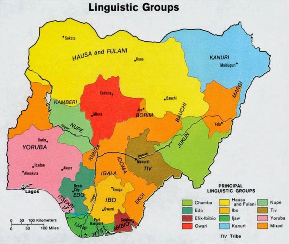 Karta iz nigerijskog plemena