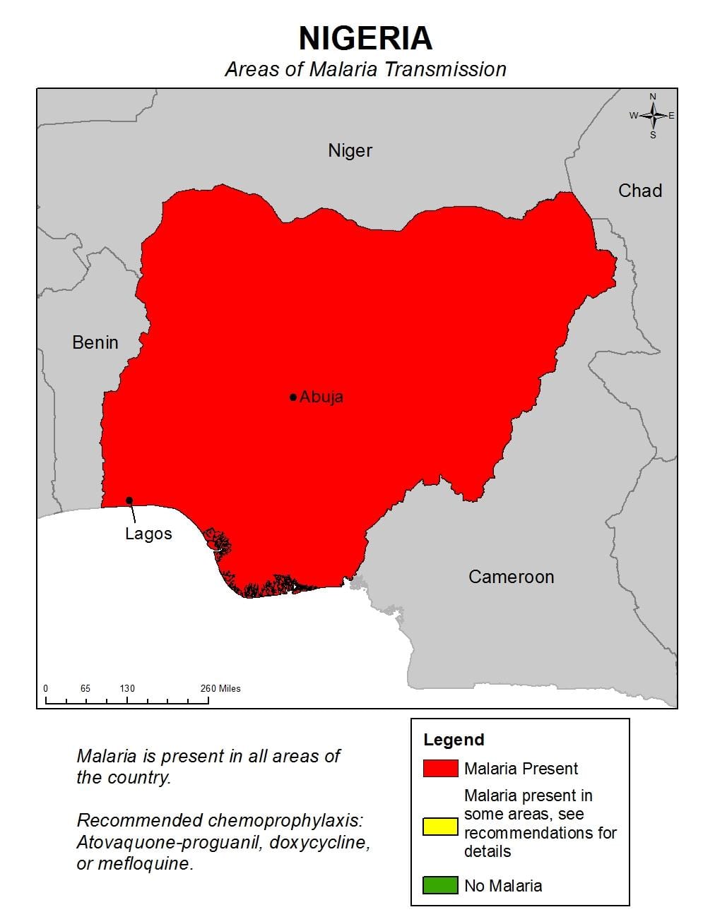 Karta iz nigerije malariju