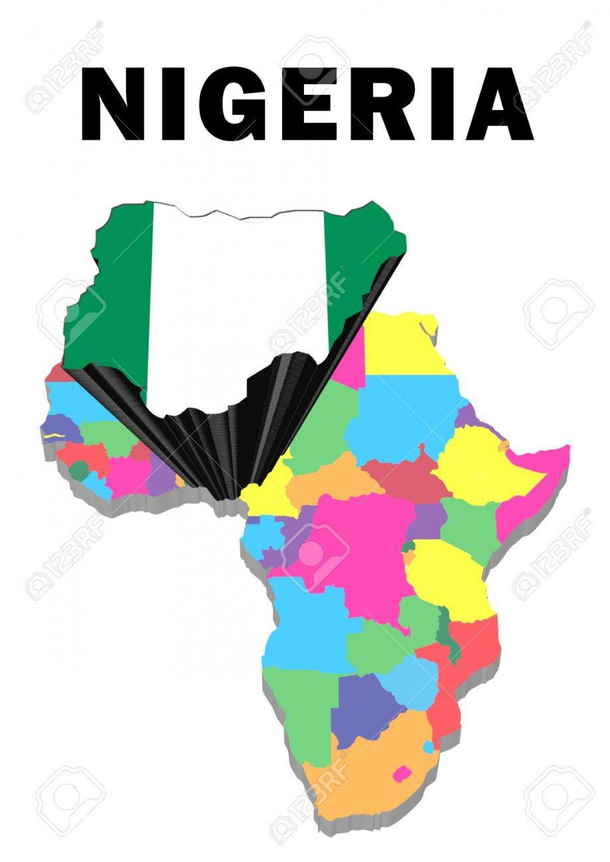 mapa africi sa nigeriji naglasila