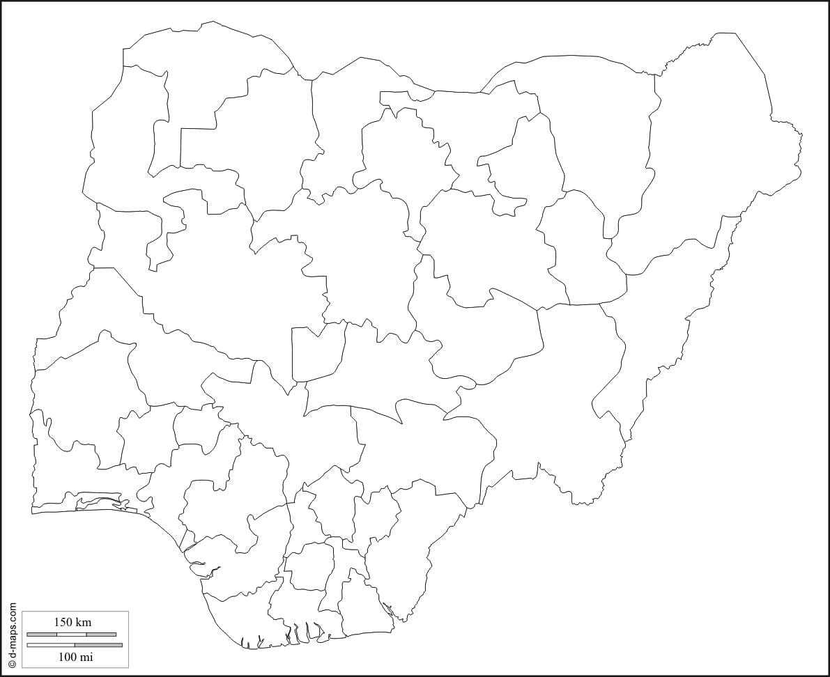 praznu kartu iz nigerije