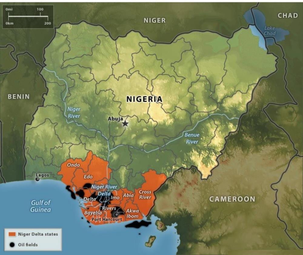 Karta iz nigerije ulja