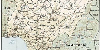 Mapa atlas nigeriji