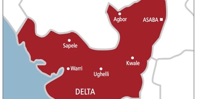 Delta nigeriji mapu