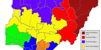Karta iz nigerije pokazuje sve države