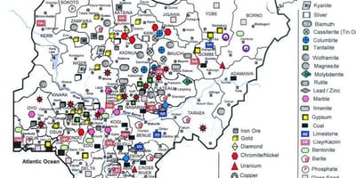 Mineralna karta iz nigerije