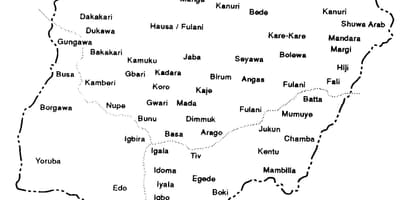 Nacrtaj crtež karta iz nigerije