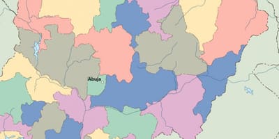 Karta iz nigerije vektor