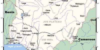 Rivers u nigeriji mapu